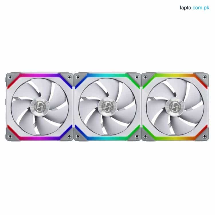 Lian Li UNI Fan SL120 3 Pack White - with Controller (ARGB 120mm LED PWM Daisy-Chain) 12UF3W 1