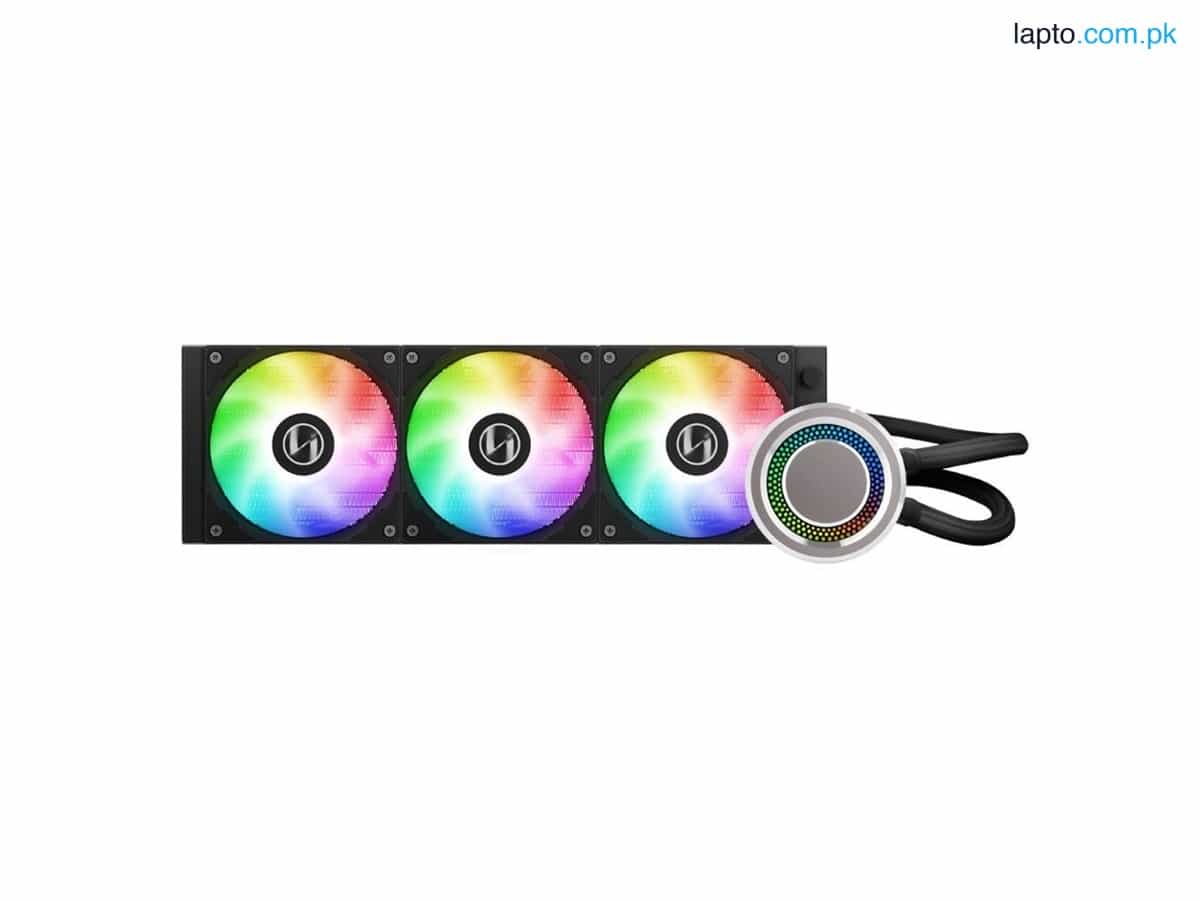 LIAN LI GALAHAD AIO 360 RGB BLACK, Triple 120mm Addressable RGB Fans AIO CPU Liquid Cooler 1
