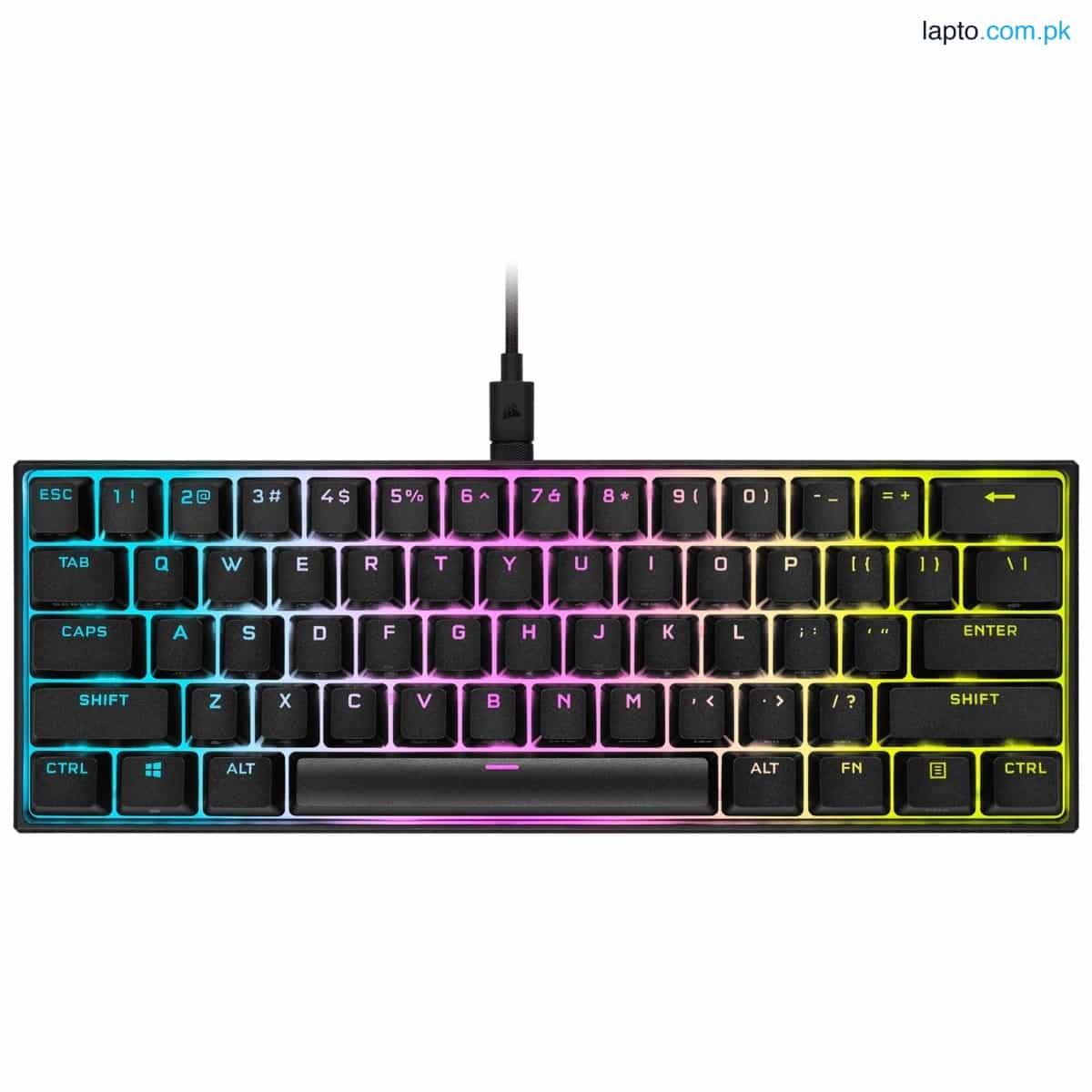 Corsair K60 RGB PRO Mechanical Gaming Keyboard — CHERRY VIOLA — Black 4