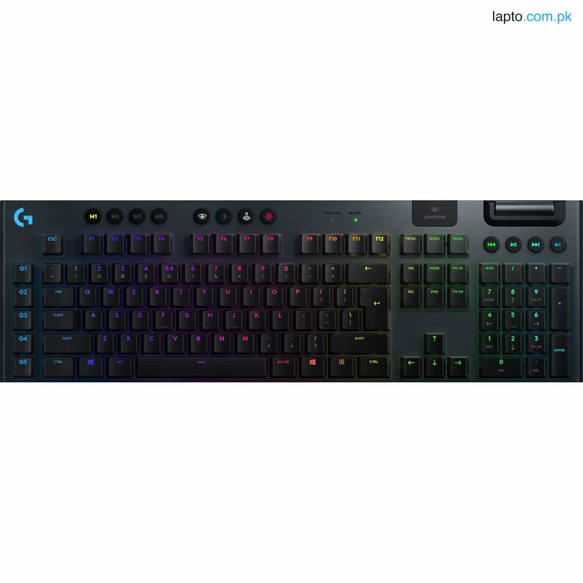 Logitech G915 LIGHTSPEED Wireless RGB Mechanical Gaming Keyboard, Black US International Clicky 1