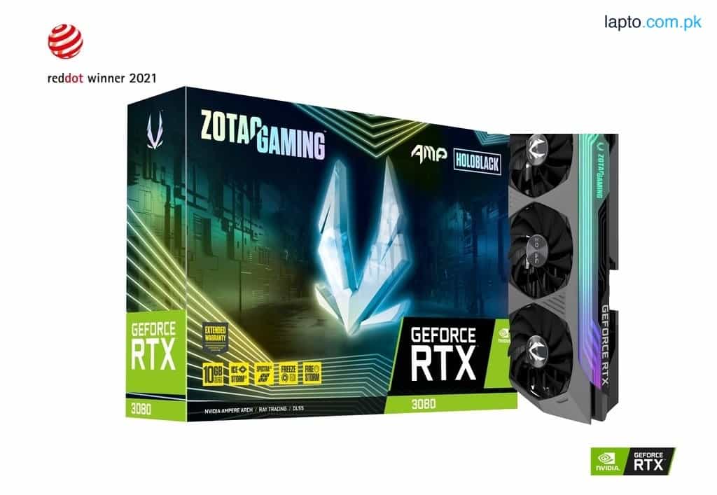 ZOTAC GAMING GeForce RTX 3080 AMP Holo Graphics Card [LHR] 1