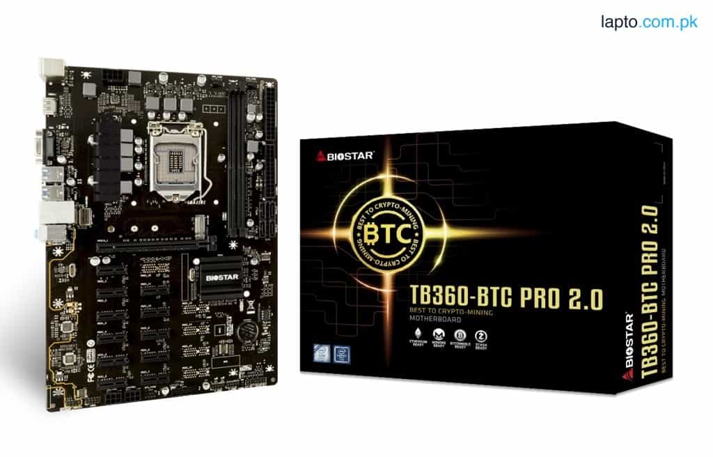 Biostar Motherboard TB250-BTC PRO Core i7/i5/i3 LGA1151 best for mining purpose 5