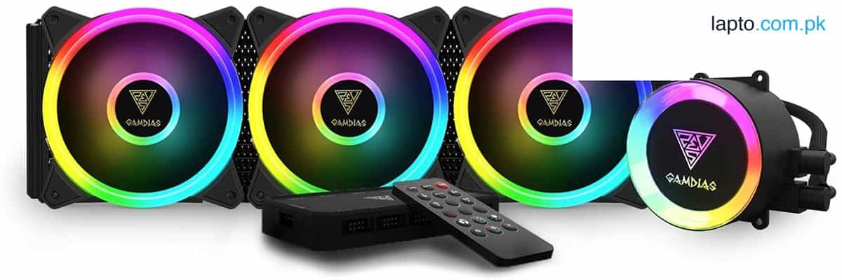 GAMDIAS CHIONE P2-360R, RGB Gaming Cooler 1