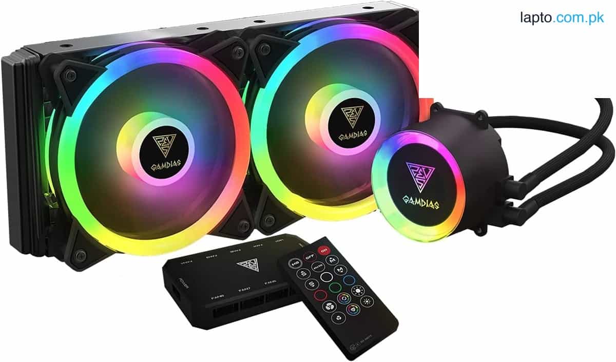 GAMDIAS CHIONE M2-240R, RGB Gaming Cooler 1
