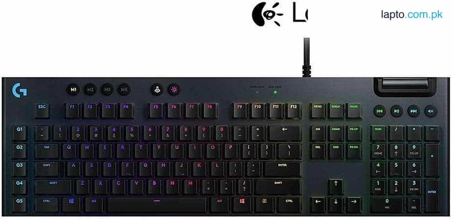 Logitech G813 LIGHTSYNC RGB Mechanical Gaming Keyboard - Tectile Blue Switch 1