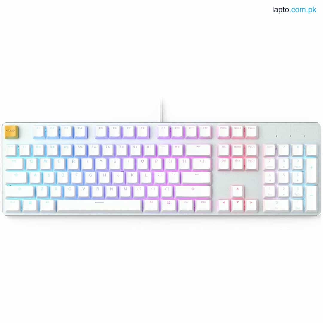Glorious GMMK Full Size Pre Built Gaming Keyboard (White) 1