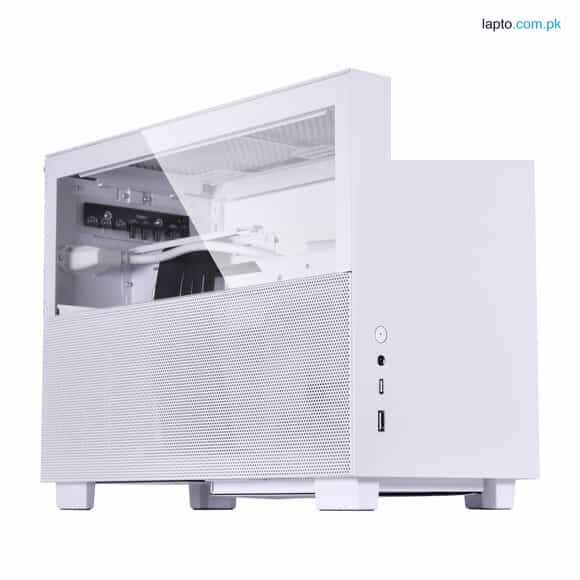 LIAN LI Q58 White Color / Aluminum / Tempered Glass Mini Tower Computer Case White 1