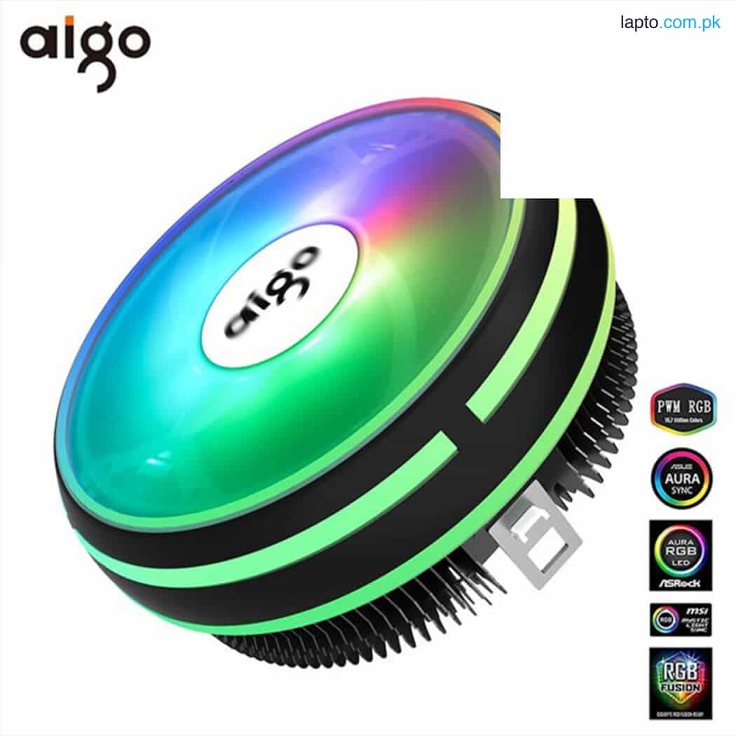 Aigo Lair CPU Cooler Radiator 120mm PWM 12V SYNC RGB LED Fan CPU Cooler 1