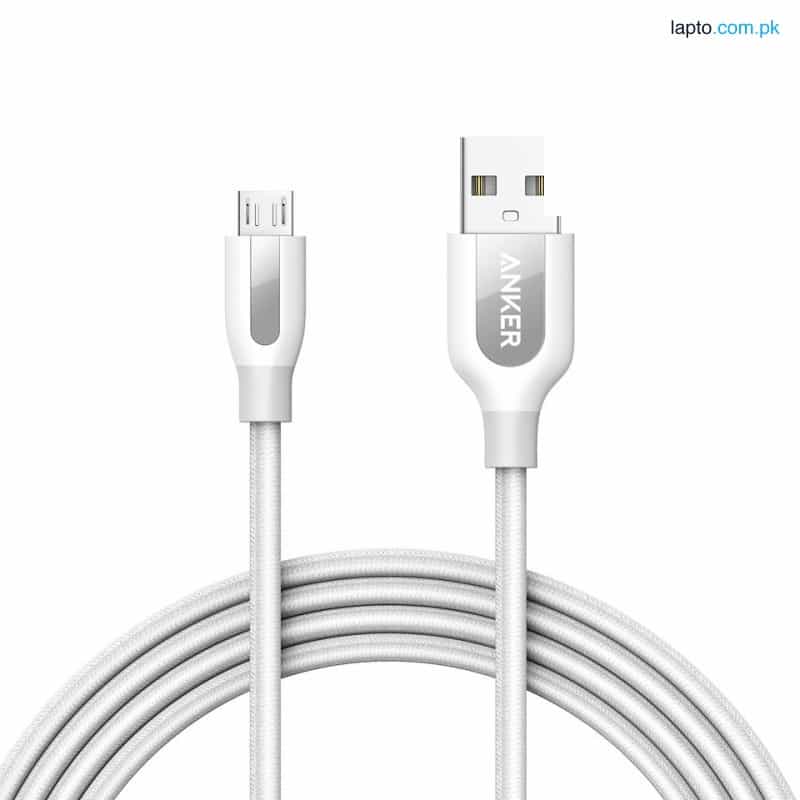 Anker PowerLine+ 6ft Micro USB Cable-White 1