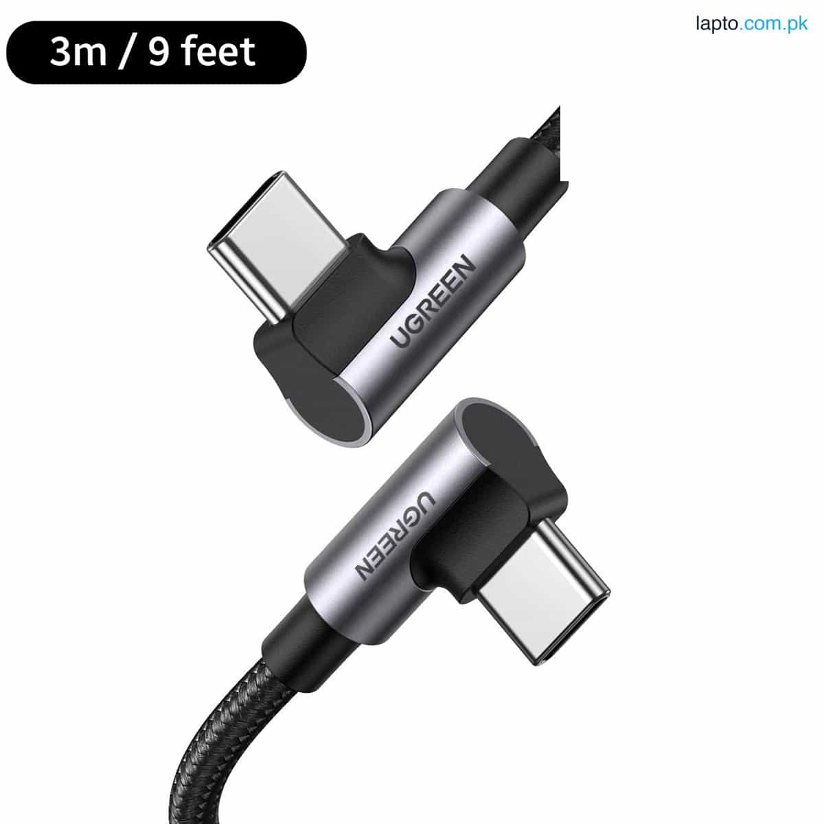 UGreen Type-C To Type-C Cable 90 Degree 100W 9ft 1