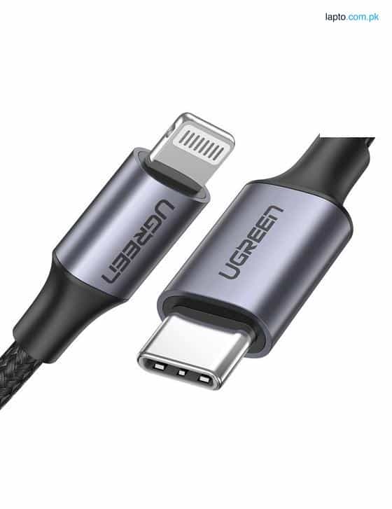 UGreen Type-C To Lightning Braided Cable 3ft Black 1