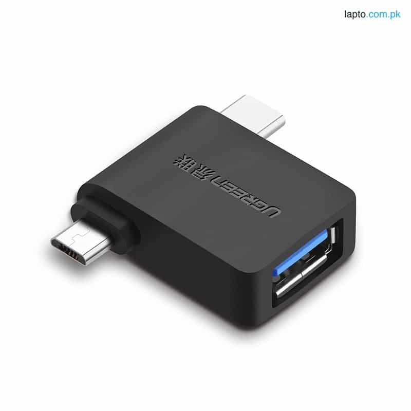 UGreen 2 in 1 Adapter USB Male To Micro USB & Type-C 1