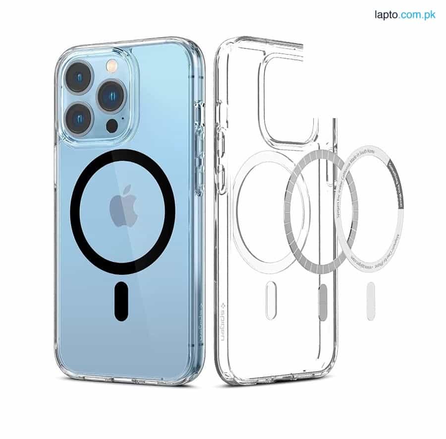 Spigen ihone 13 Pro Ultra Hybrid Magsafe – Clear Ring Black 1