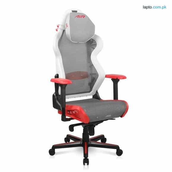 DXRacer Air Series AIR-R1S-WRN.G-B3 Mesh Gaming Chair D7200, 4D Armrests, White & Red 1