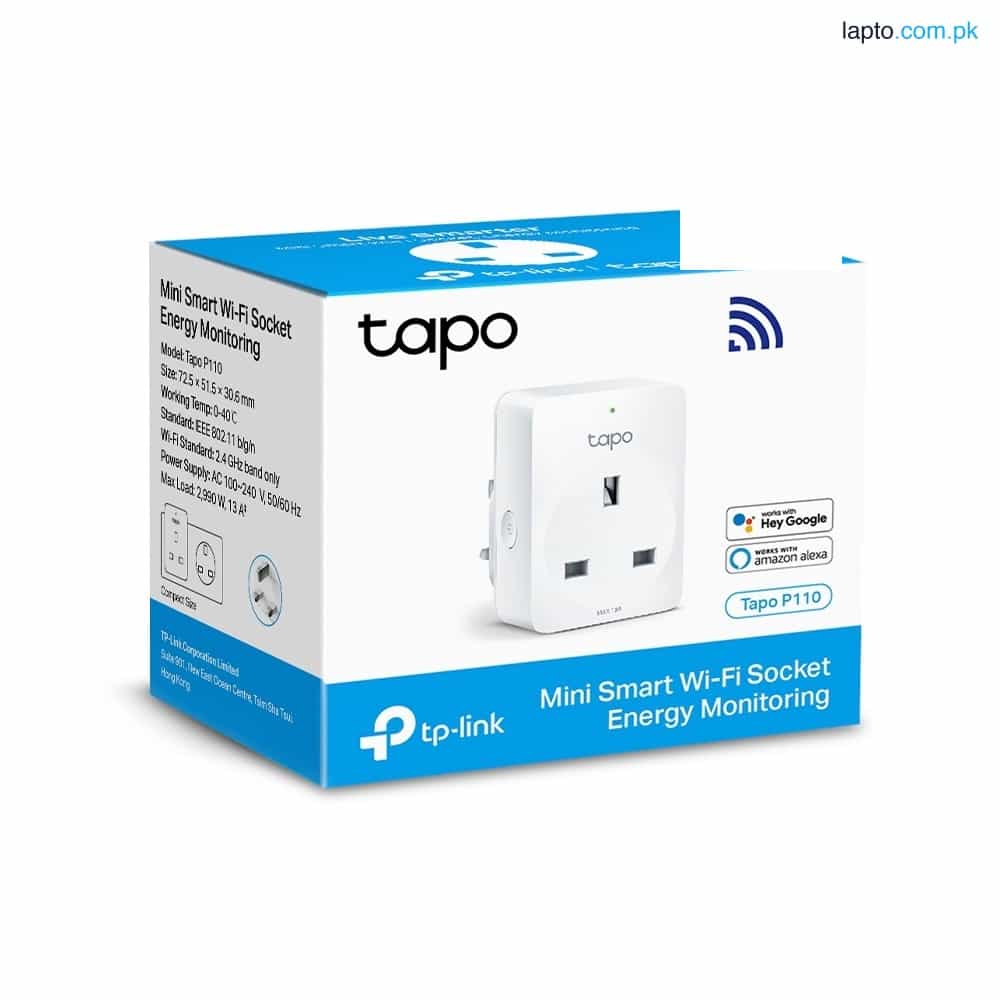 TP-LINK Tapo P110 Mini Smart Wi-Fi Socket, Energy Monitoring 1