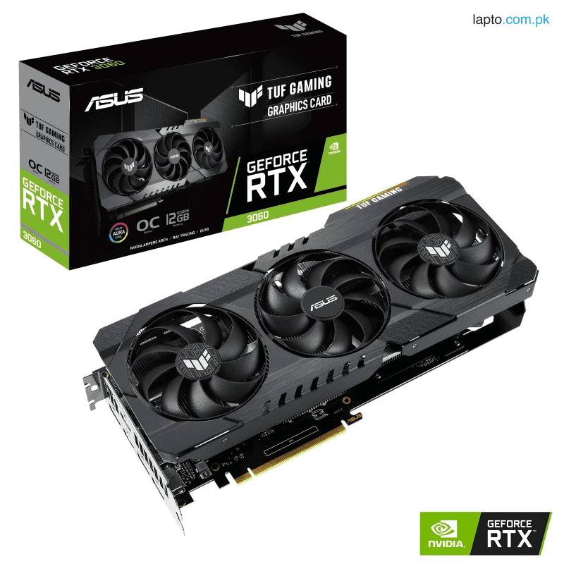 ASUS TUF RTX3060 Gaming GeForce OC Edition 12GB GDDR6 buffed-up design 1