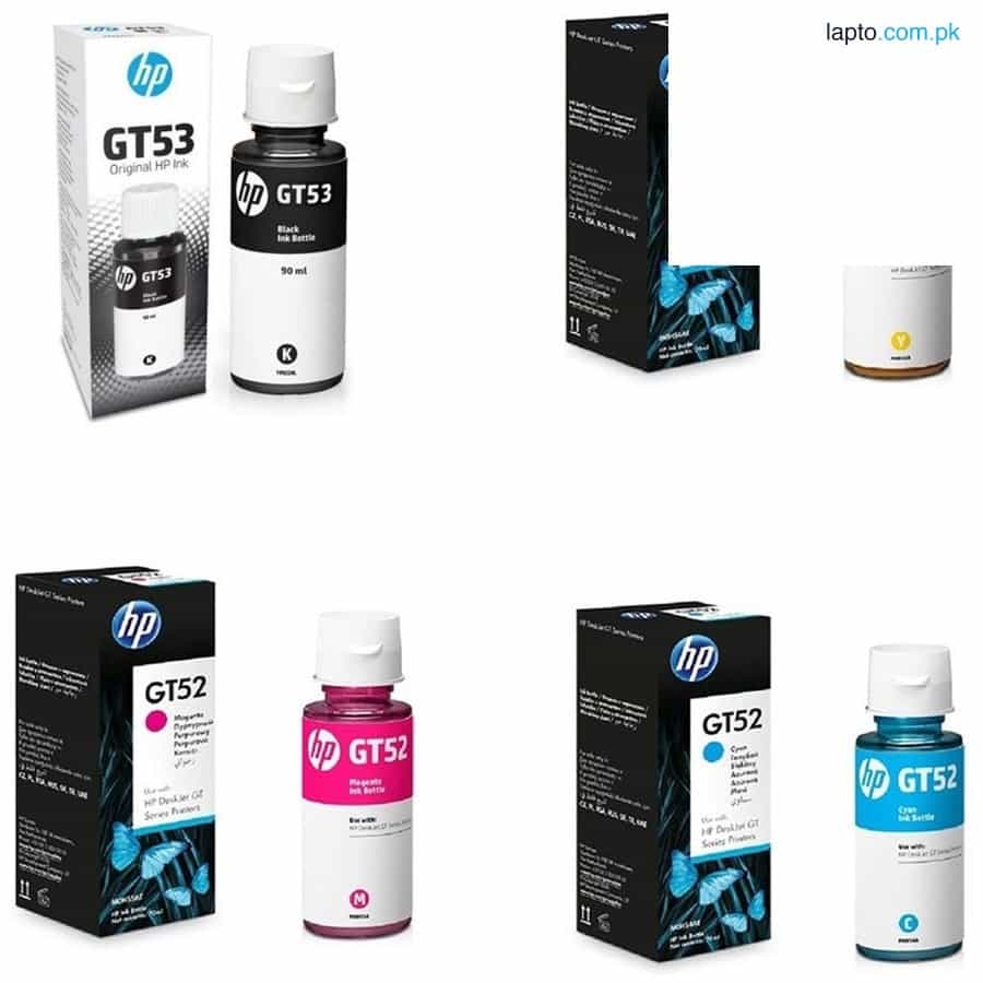 HP GT52 GT53 4 Color Set Genuine Official Ink Bottle For GT 5820 5810 410 310 1