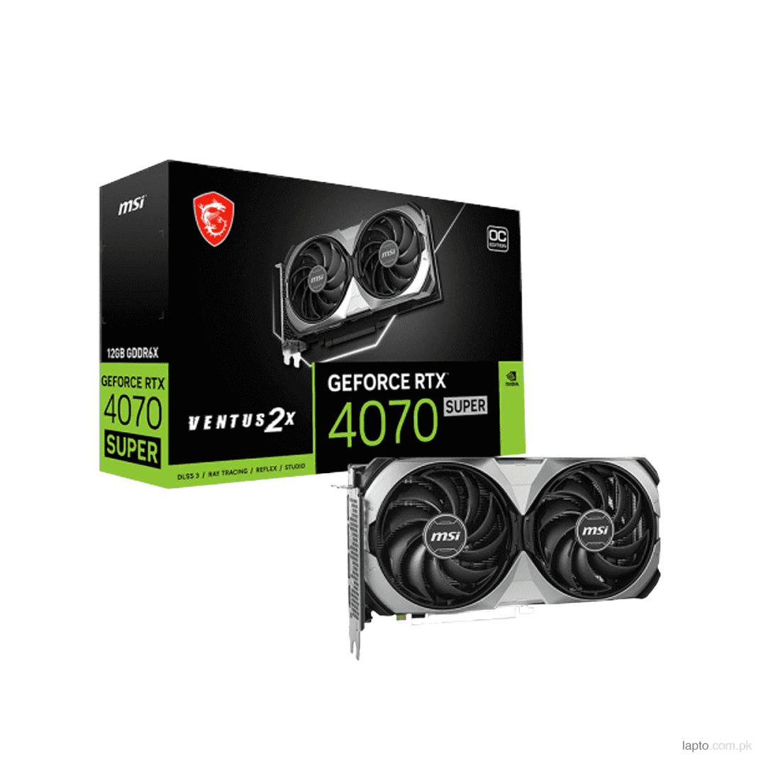 MSI GeForce RTX 4070 Super 12GB Ventus 2X OC Graphics Card 1