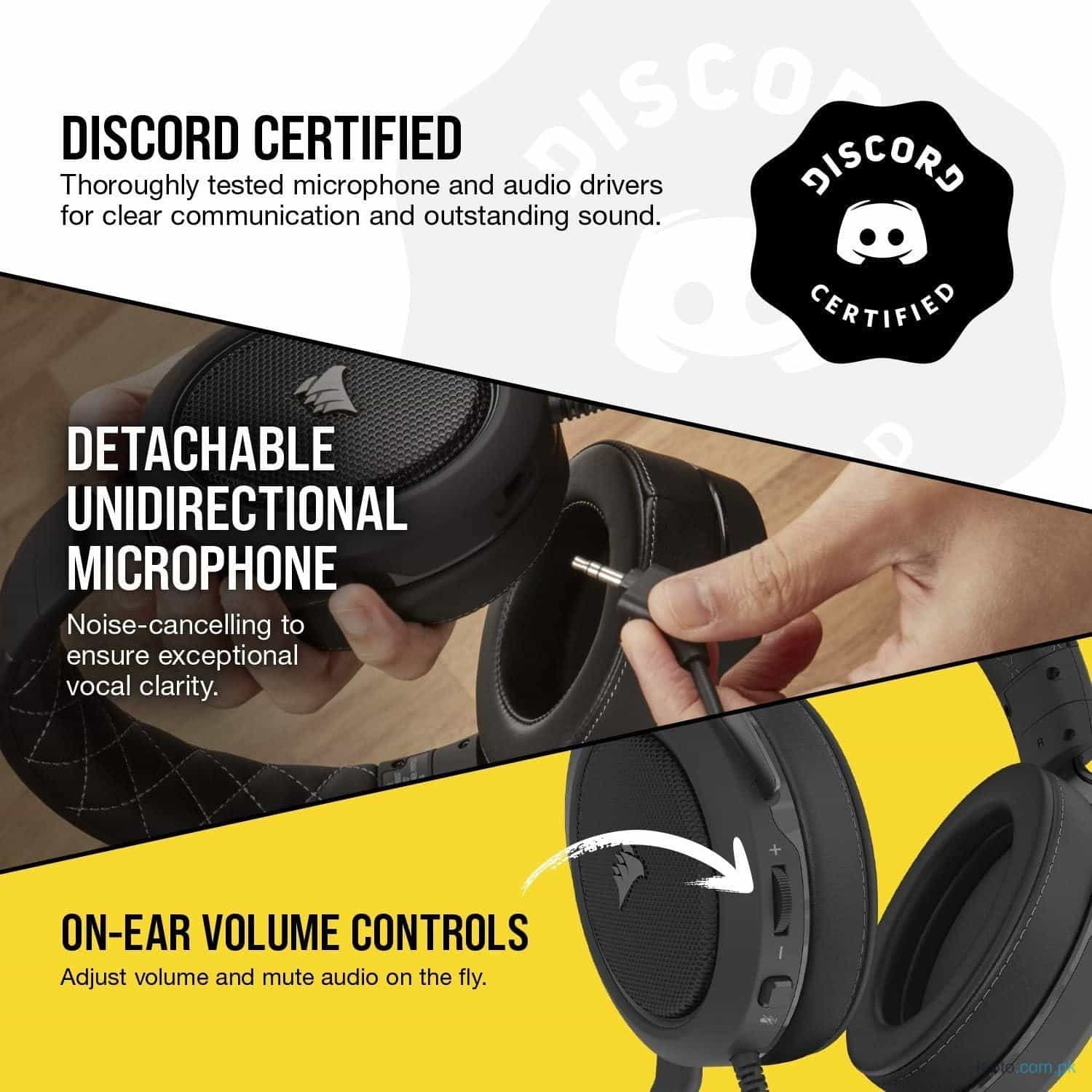 Corsair HS60 Pro – 7.1 Virtual Surround Sound PC Gaming Headset 3