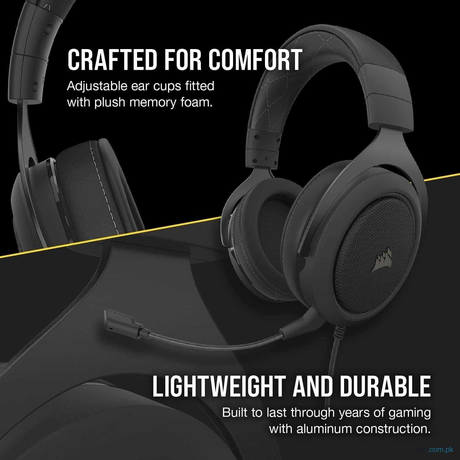 Corsair HS60 Pro – 7.1 Virtual Surround Sound PC Gaming Headset 4
