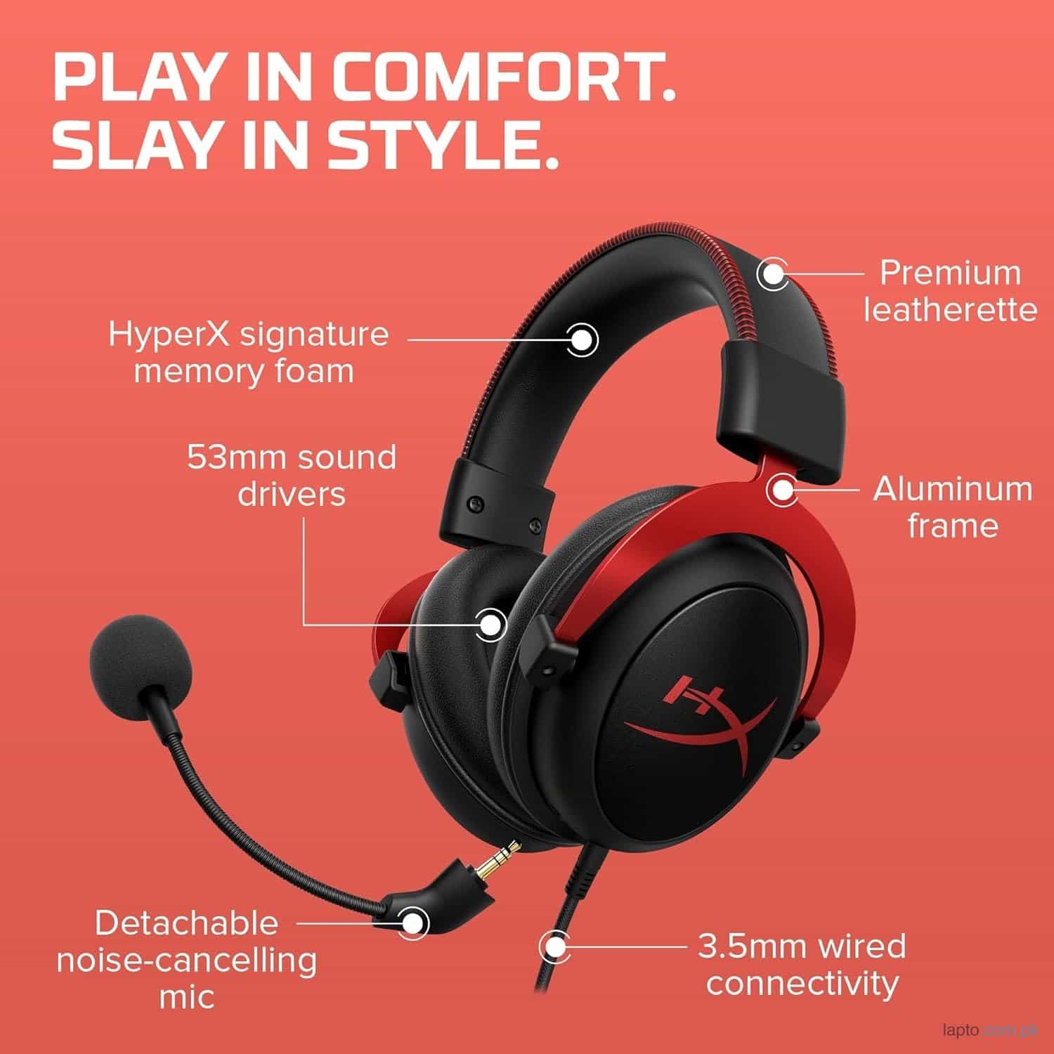 HyperX Cloud II – Gaming Headset, 7.1 Surround Sound 4