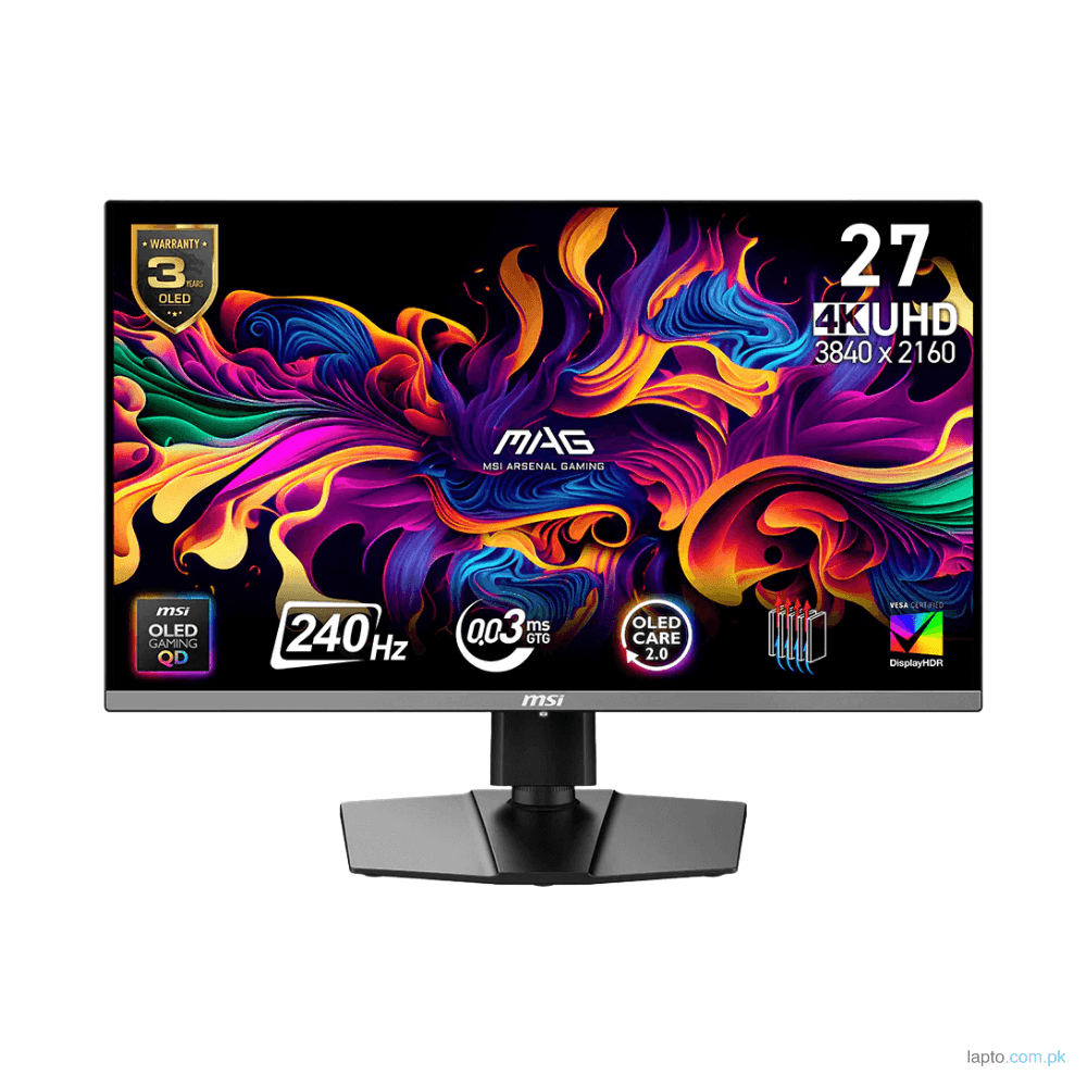 MSI MAG 272UP QD-OLED X24 – 240Hz 4K UHD QD-OLED 26.5″ Gaming Monitor 1