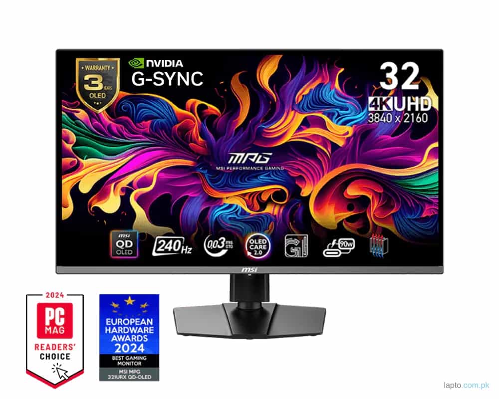 MSI MPG 321URX QD-OLED – 240Hz 4K UHD QD-OLED 31.5″ Gaming Monitor 1