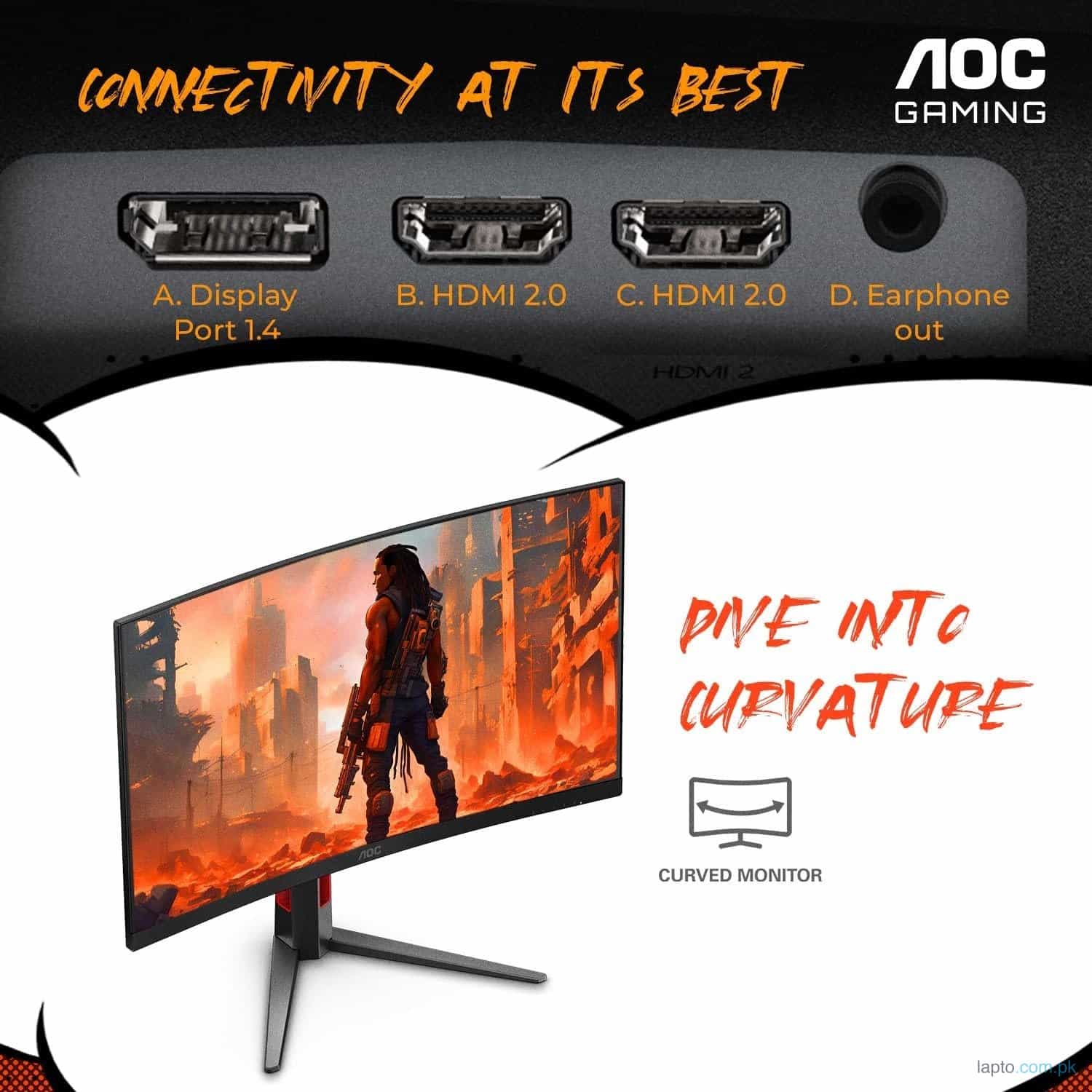 AOC Gaming CQ27G4 – 180Hz QHD Curved VA 27″ Gaming Monitor 5