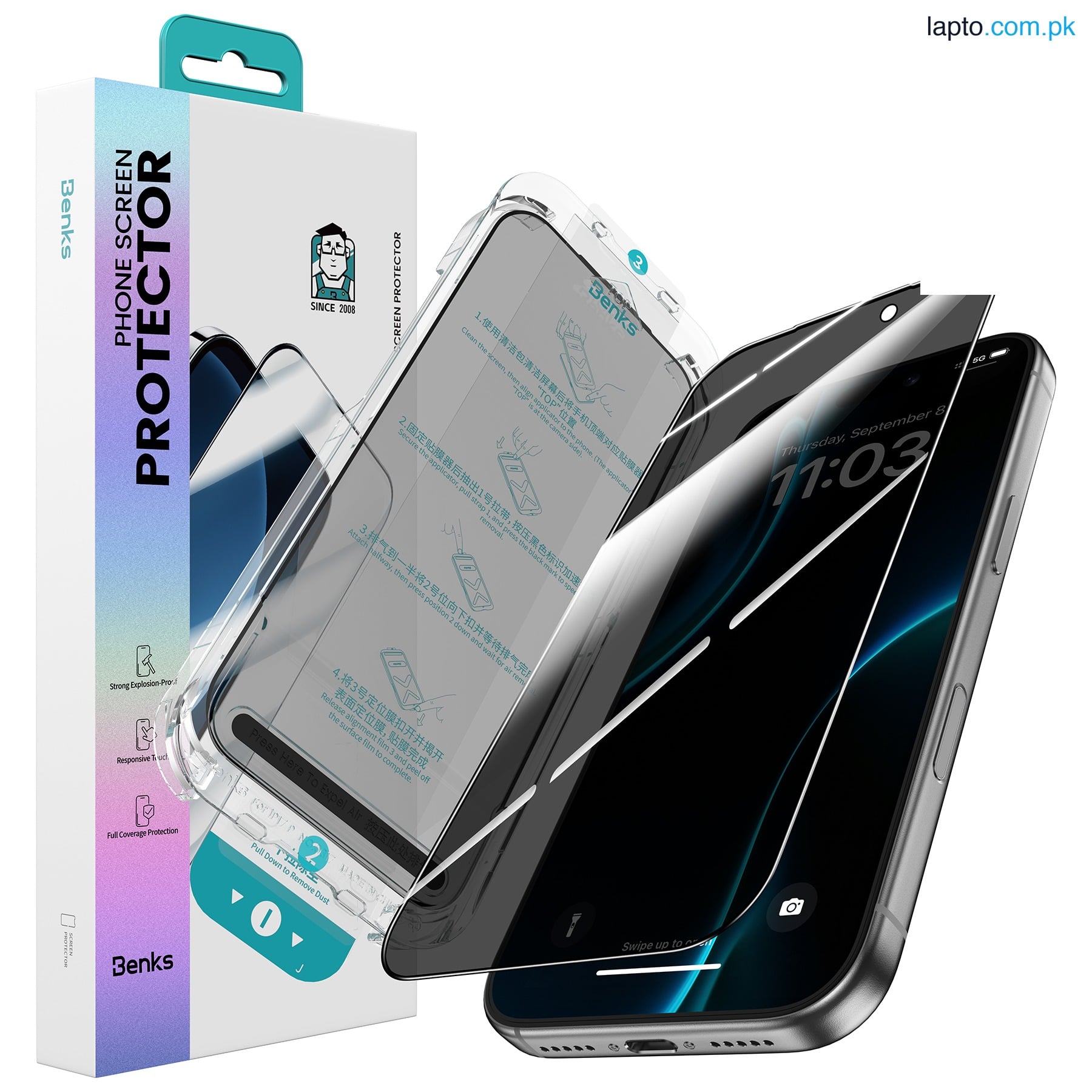 iPhone 17 Pro Max Benks Ultra Shield Privacy Screen Protector – 6948005961145 – A