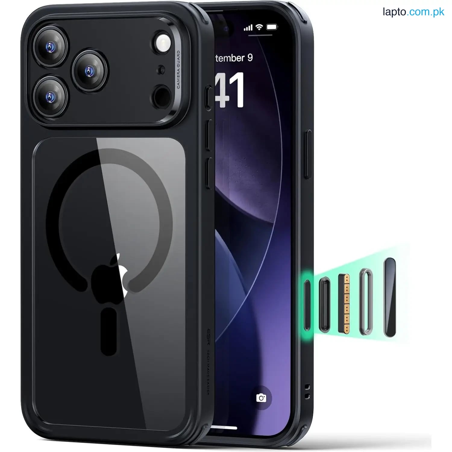 iPhone 17 Pro Max ESR Classic Hybrid Case – Clear Black