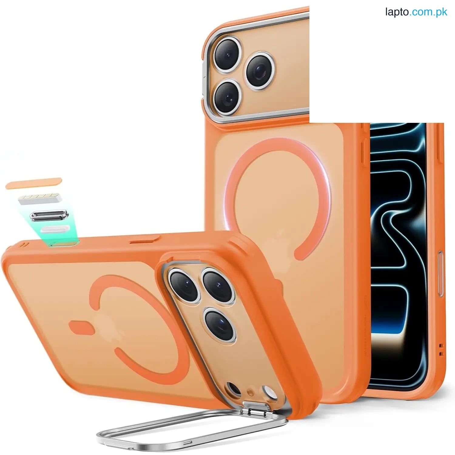 iPhone 17 Pro Max ESR Classic Hybrid With Stand Case – Frosted Orange