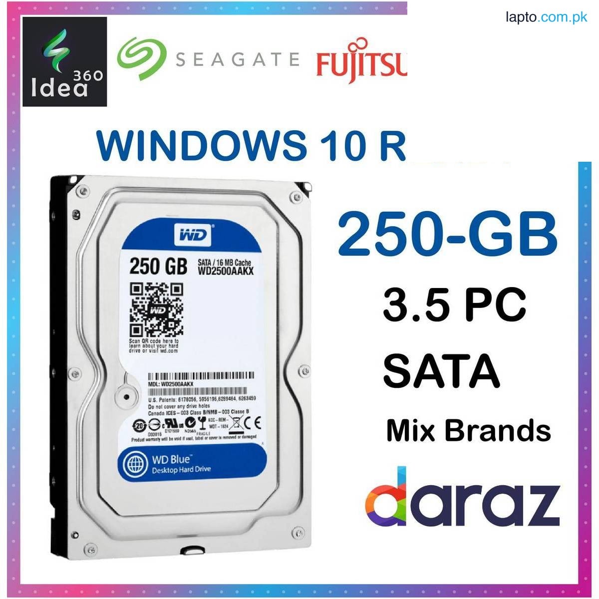 250 GB Hard Disk WINDOWS 10 READY Genuine for Computer Machine Pulled out from Branded Desktop Hard Drives Original