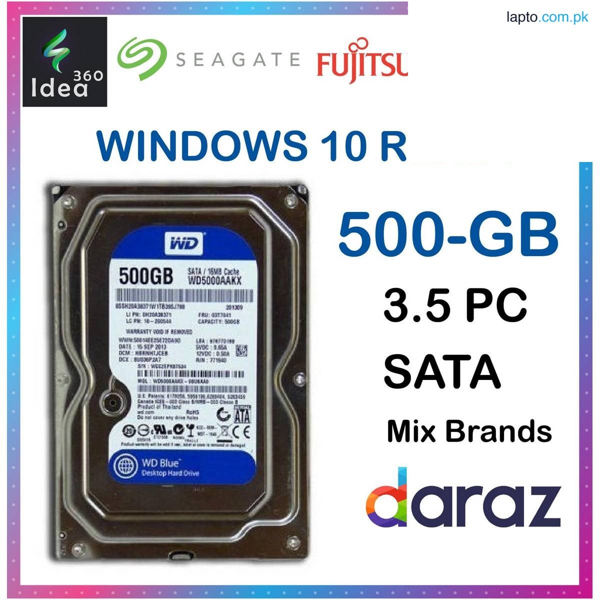 500 GB Hard Disk WINDOWS 10 READY Genuine for Computer Machine Pulled out from Branded Desktop Hard Drives Original
