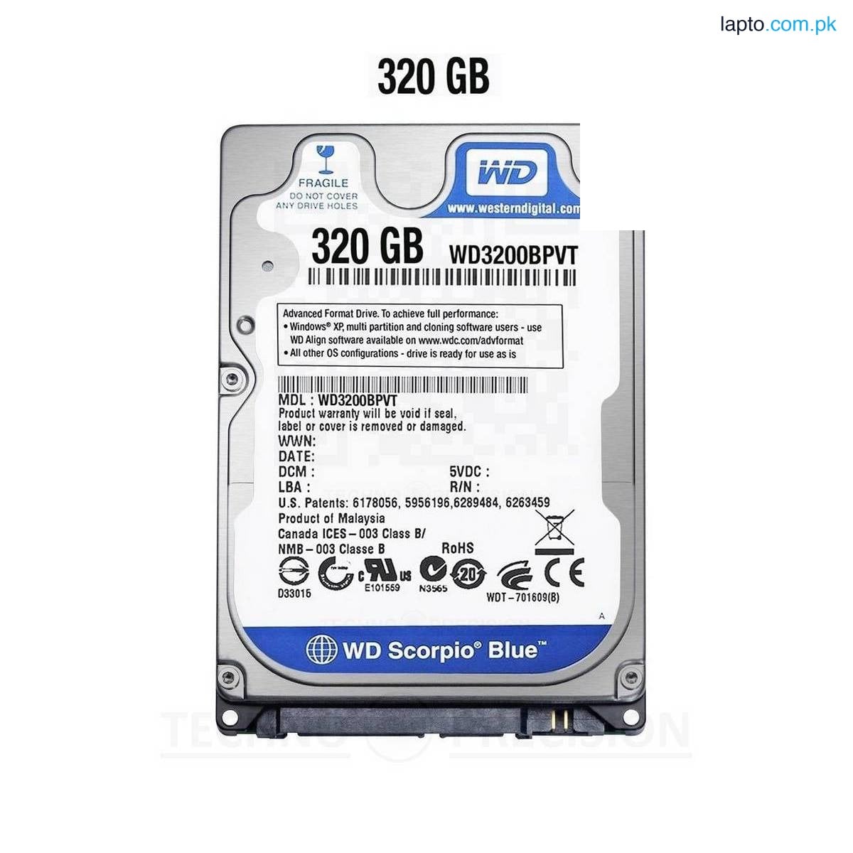 SEAGATE, WD-Western Digital, TOSHIBA, HITACHI, FUJITSU LAPTOP HARD DISK DRIVE HDD 320GB - REFURB- PULLED FROM LAPTOP - 100% HEALTH