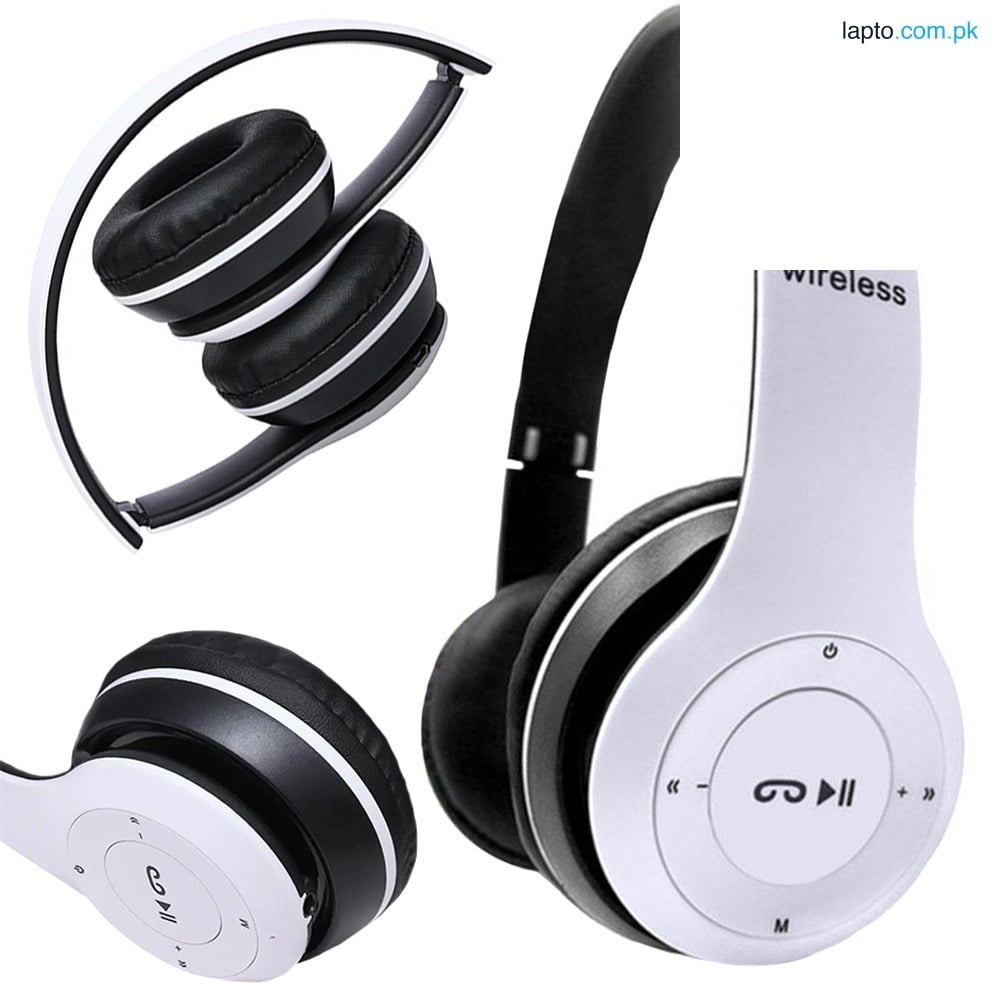 P47 Wireless Headphones, P47 Bluetooth Foldable Headset with Microphone for PC TV Smart Phones Etc