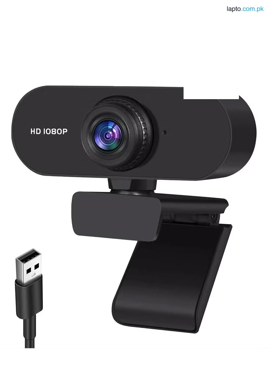 AU KEY 1080p Webcam, Full HD USB Computer Camera with Stereo Microphones and High Dynamic Range for PC/Laptop Video Calling & Recording