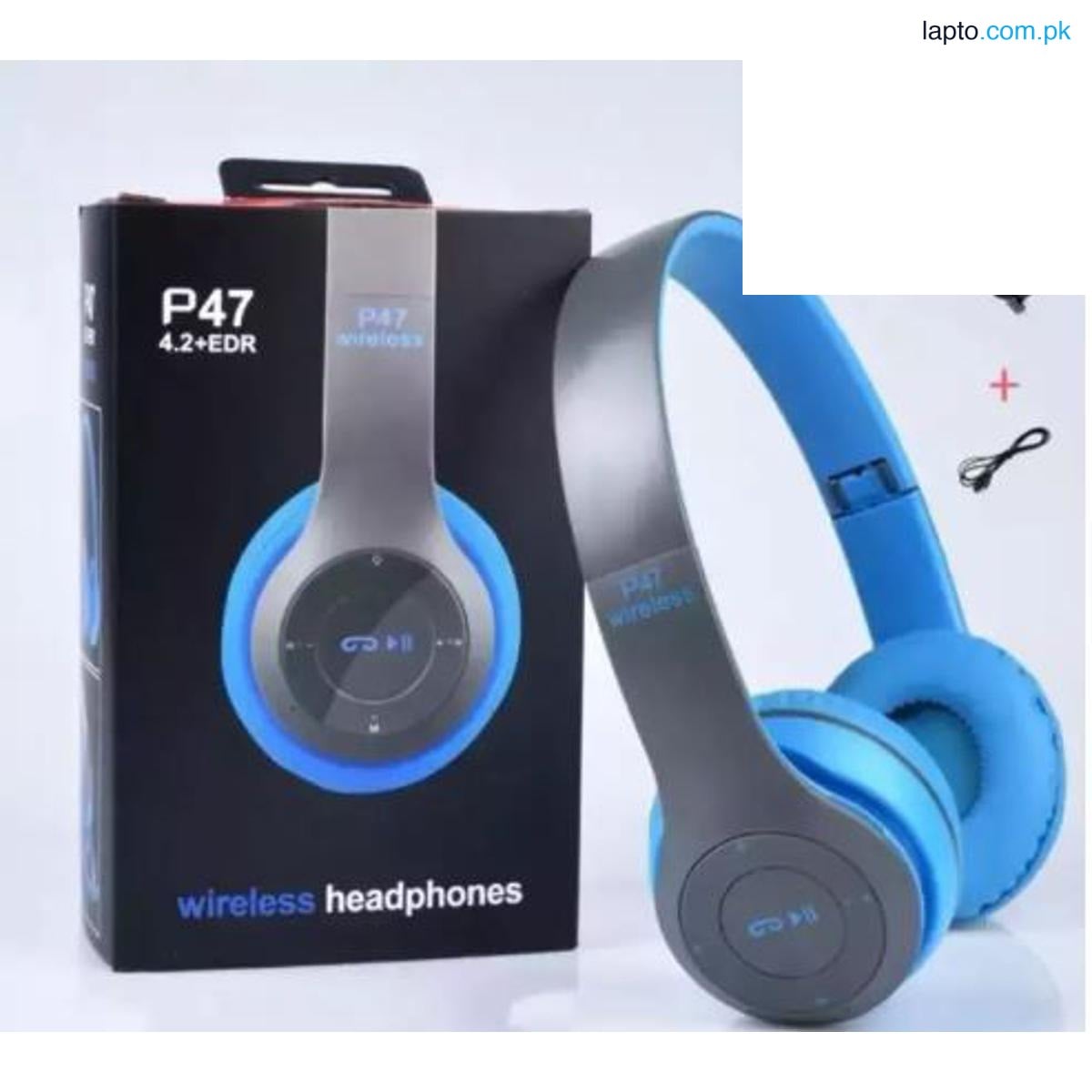 Wireless Headphones, P47 Bluetooth Foldable Headset with Microphone Support FM Radio TF for PC TV Smart Phones & Tablets Etc