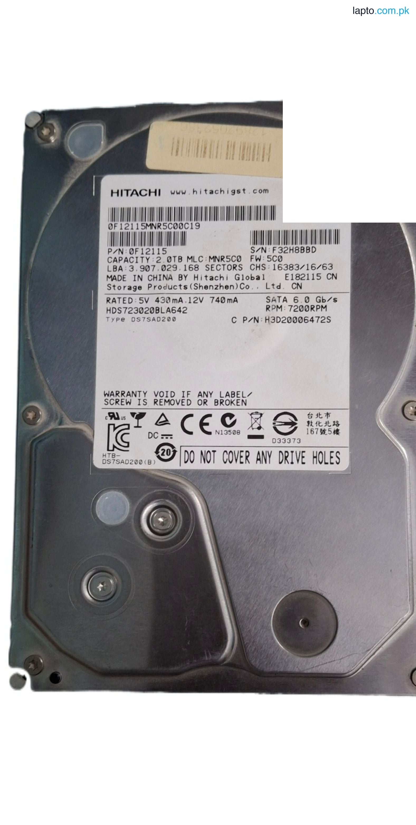 2TB HARD DRIVE FOR PC 2 TB FOR PC, DVR (3 MONTHS WARRANTY)