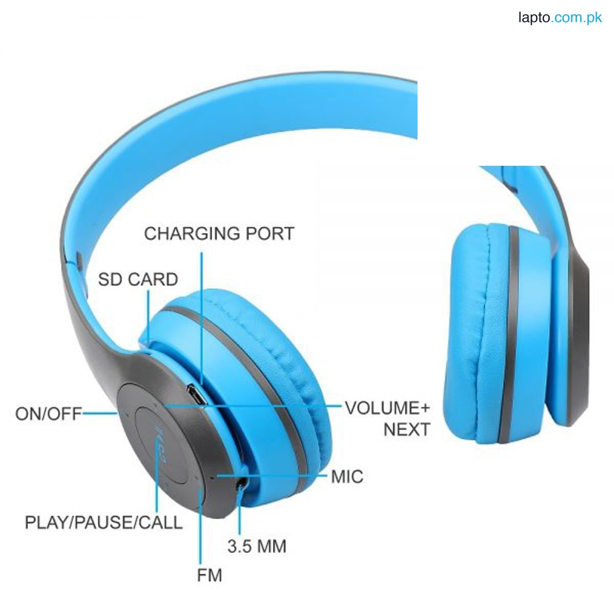 P47 Wireless Bluetooth Foldable Headset With Microphone FOR All cell phones and laptop use