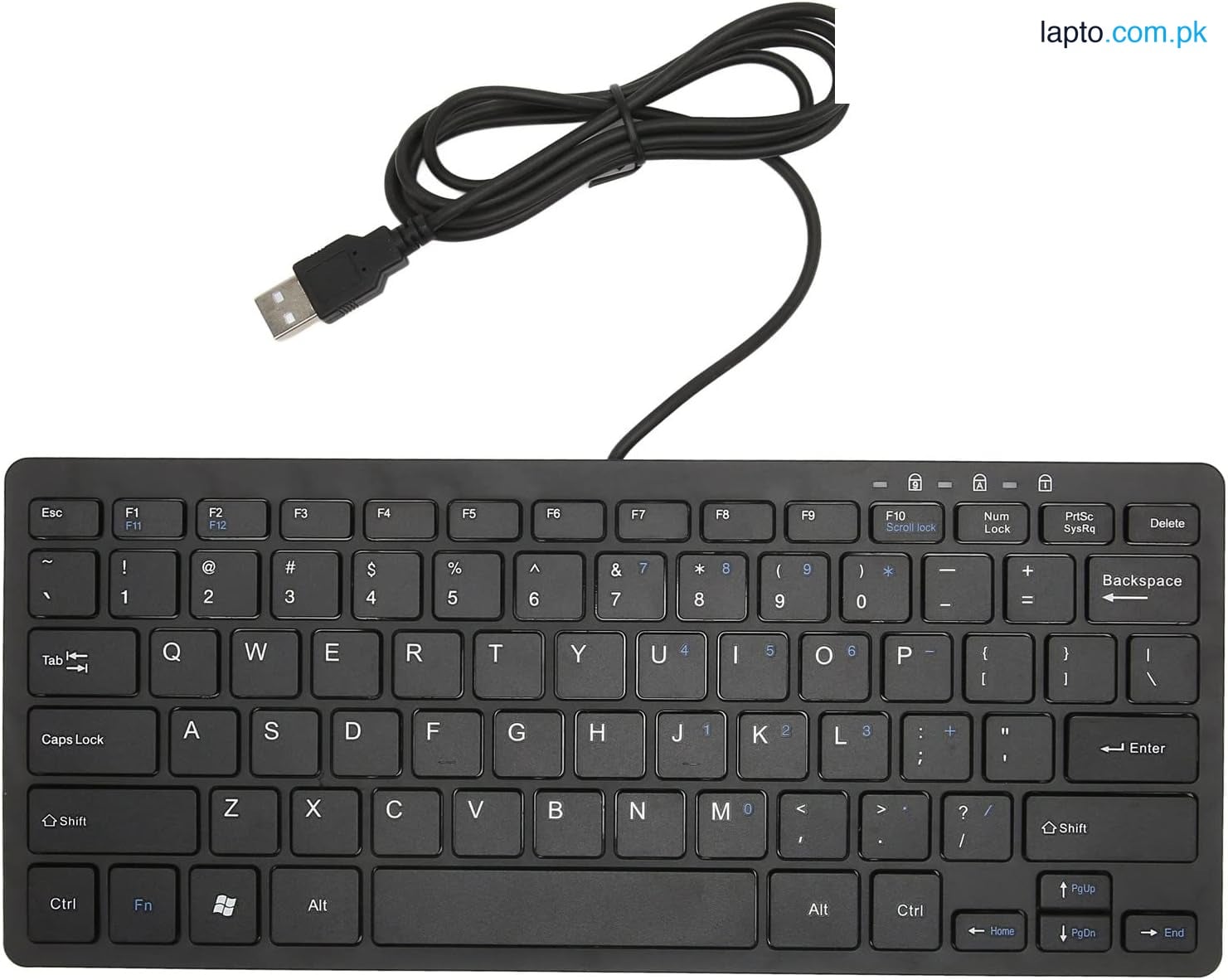 USB Wired Mini Keyboard, Slim Ergonomic Keyboard Small Compact Simple Wired Business Keyboard for Laptop and Desktop Computer, Plug and Play Small USB Keyboard