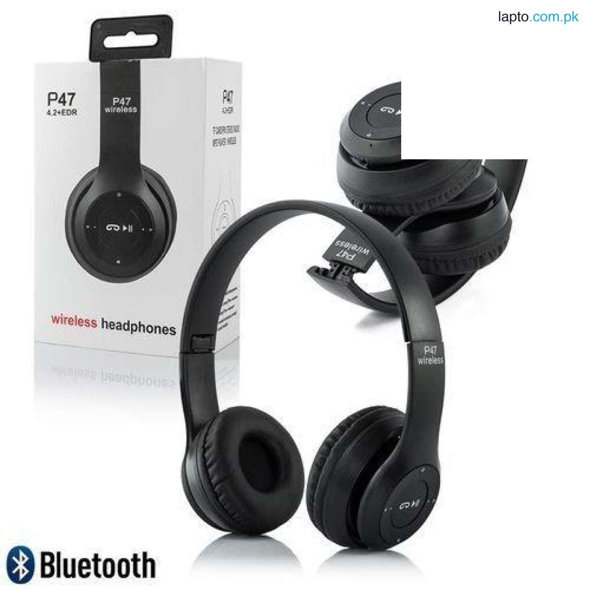 P47 Wireless Bluetooth Headphones Latest 4.2+EDR with Mic Stereo Headset Supports FM Radio / TF Card / AUX Cable