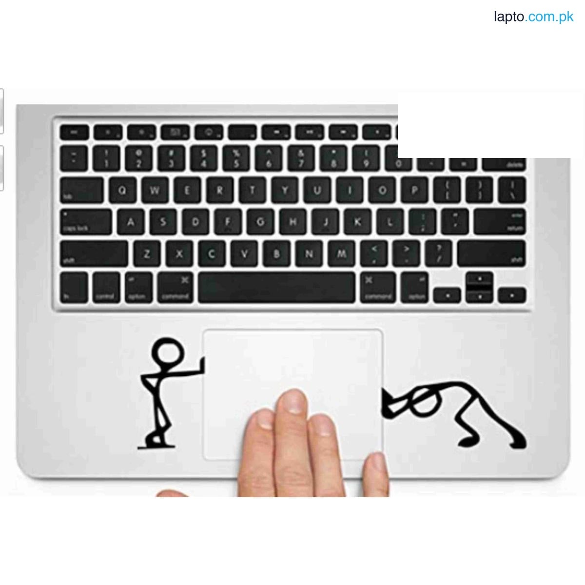 Push and Stand Matchman Decal Skin for Macbook Trackpad Vinyl Sticker ,Matchstick Man Laptop Stickers for Girls and Boys, Car Sticker Window Decals by Sticker Studio