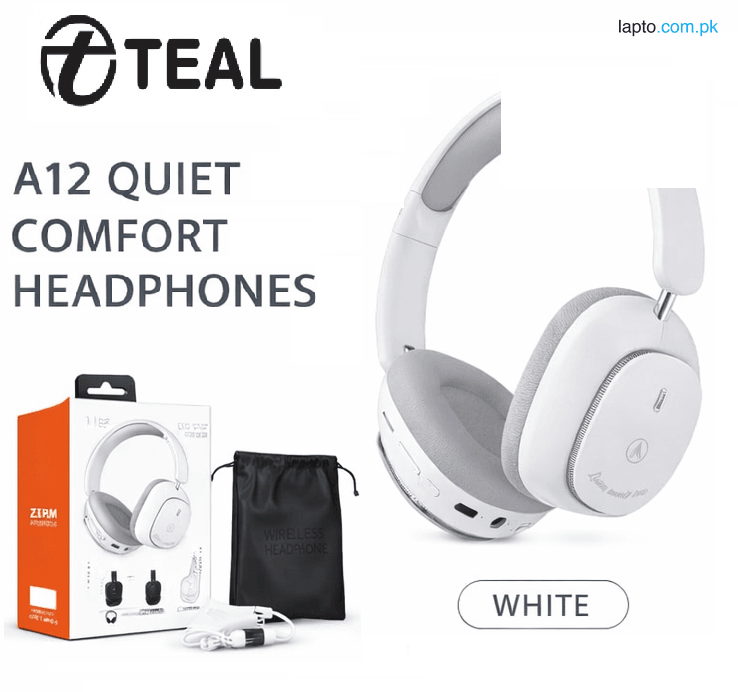 Teal™ A12 Quiet Comfort Ultra Wireless Headphones | Deep Bass & Premium Comfort