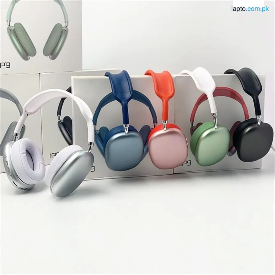 P9 Wireless Bluetooth Headphones With Mic Headsets Stereo Sound Earphones Sports Gaming Supports TF Saqib_Colloection Headphones