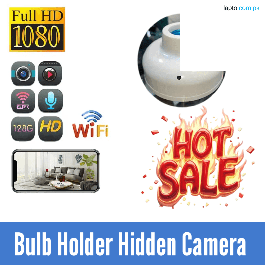 naino cctv bulb holder Camera â€“ 1080P HD WiFi Wireless Camera with Night Vision, Voice Recorder, and Video Surveillance