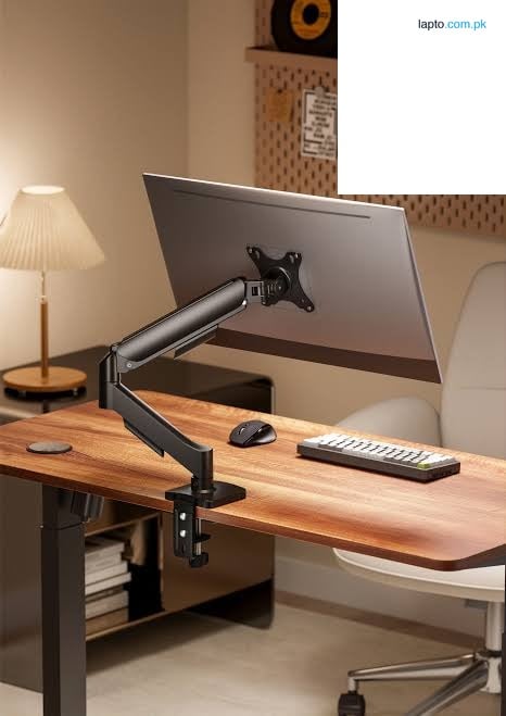 ( MEGA MART 3.0 ) Premium Mxg Adjustable Gas Spring Monitor Arm | Desk Mount Stand for LED/LCD Screens | 13–32 Inch | Full Motion ArmSINGLE MONITOR MOUNT