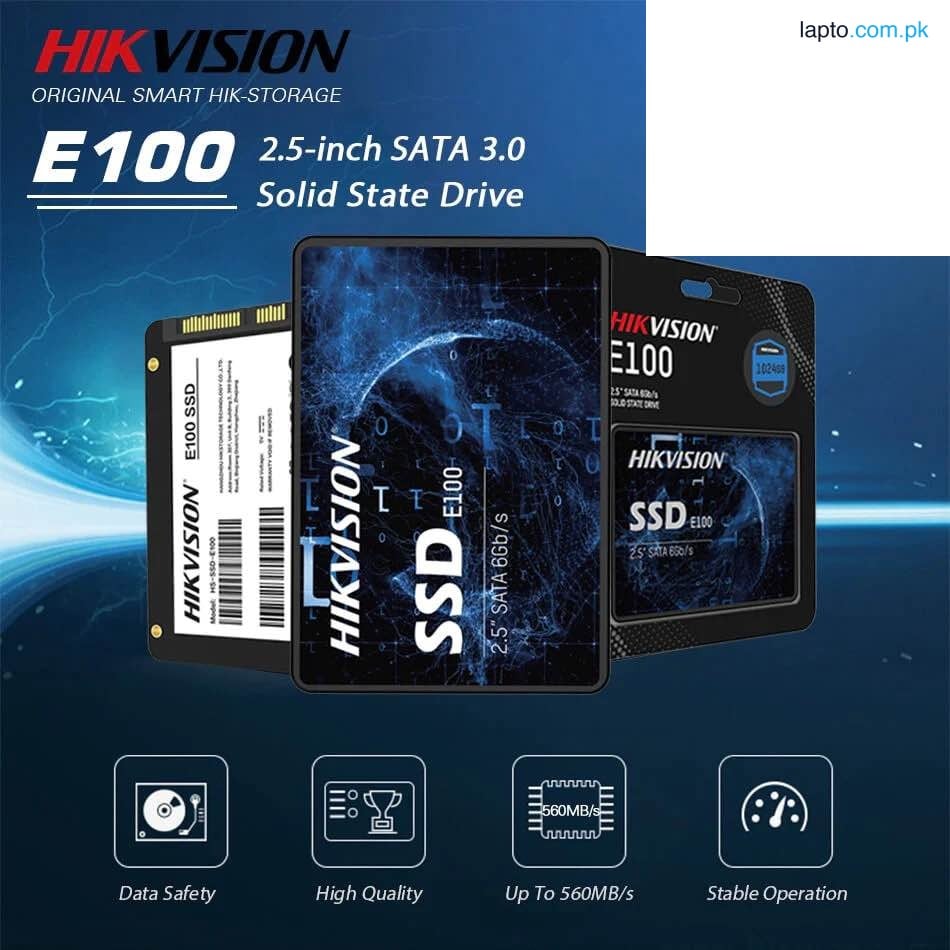 Hikvision 256GB SSD | High-Speed Gaming Storage | Fast Boot & Load Times | PC & Laptop