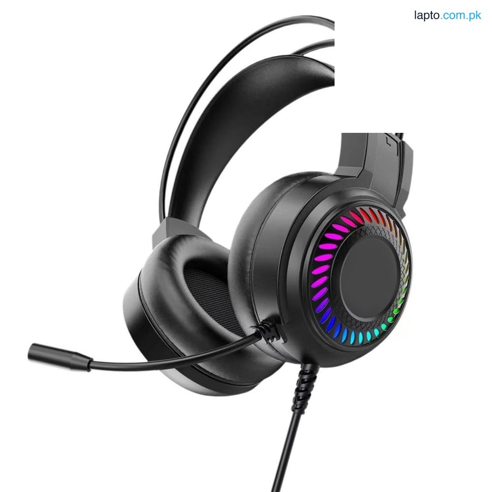 E-Sport G103 Gaming Headset Wired | RGB LED | USB + 3.5mm AUX | Noise Cancelling Mic | Over-Ear Gaming Headphones for PC & Laptop