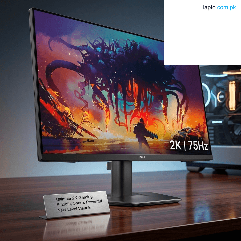 Dell 2K Gaming Monitor - 75Hz Refresh Rate - QHD Resolution Ultra Sharp Display - Professional Gaming & Editing Monitor
