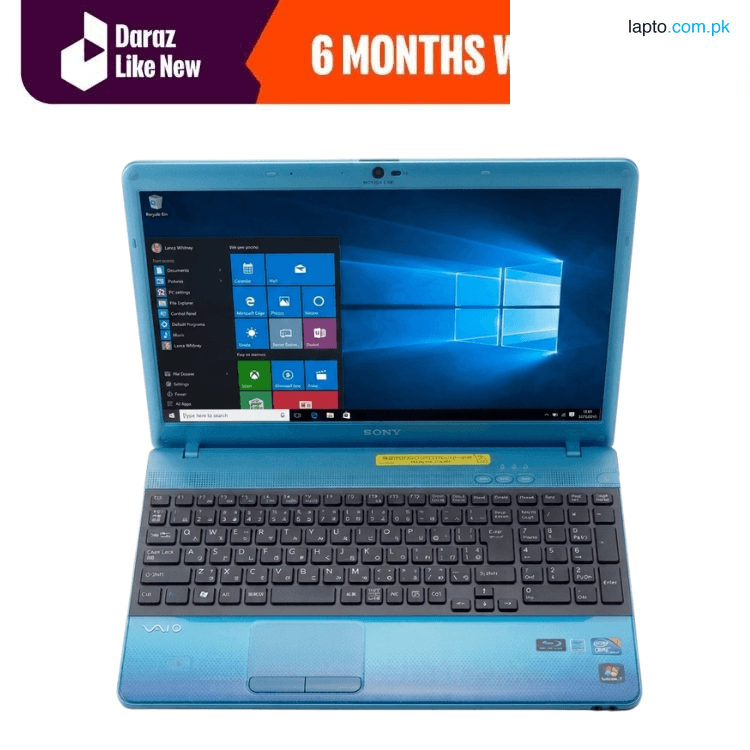 Sony Vaio 15.6 | 120GB Storage | 4GB RAM | āIntel Core i3 | 15.6 Inch Display | Windows 10 | Blue Gradient Daraz Like New Laptops